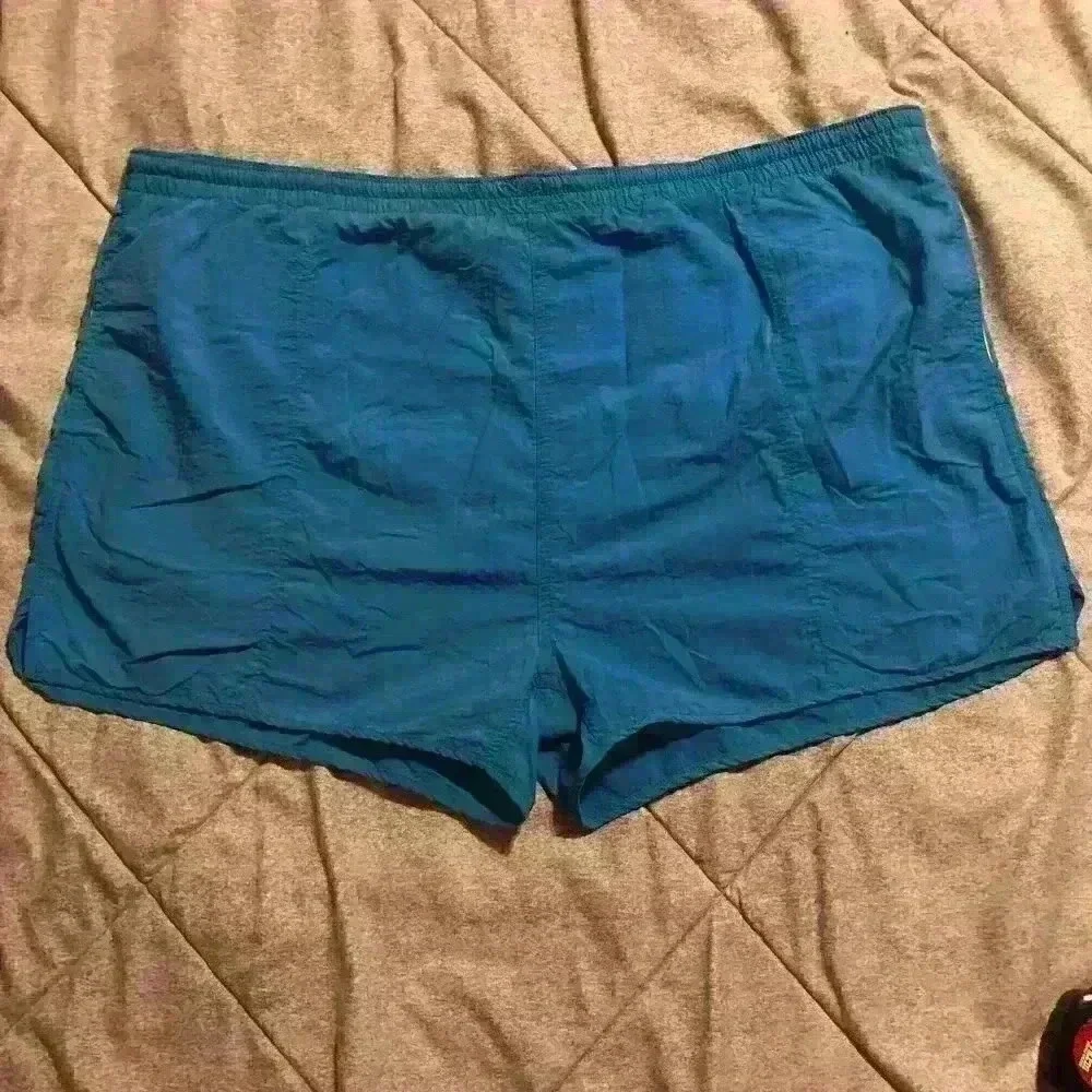 OshKosh Bgosh Vintage Mens XL Nylon Swim Trunks Teal Blue Mesh Lined Shorts